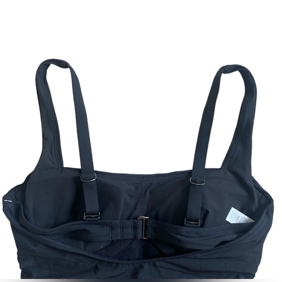 🆕 Athleta Square Bra Cup Tankini Size 34B/C Black NWT - Picture 5 of 8